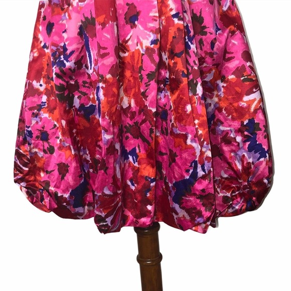 BCBGMaxAriza Floral Begoniacombo Pink Dress 10 - Picture 10 of 13